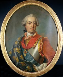 Portret van koning Lodewijk XV (1710-74) van Frankrijk, met de Orde van het Gulden Vlies